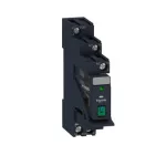   SCHNEIDER RXG12BDPV Zelio RXG Interfész relé foglalattal, 1CO, 10A, 24VDC, tesztgomb, LED