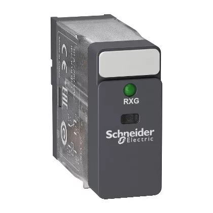 SCHNEIDER RXG13BD Zelio RXG Interfész relé, 1CO, 10A, 24VDC, LED