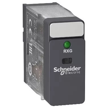 SCHNEIDER RXG13JD Zelio RXG Interfész relé, 1CO, 10A, 12VDC, LED