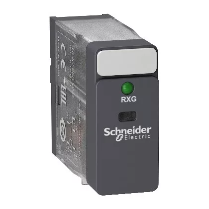 SCHNEIDER RXG13P7 Zelio RXG Interfész relé, 1CO, 10A, 230VAC, LED