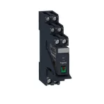   SCHNEIDER RXG21B7PV Zelio RXG Interfész relé foglalattal, 2CO, 5A, 24VAC, tesztgomb