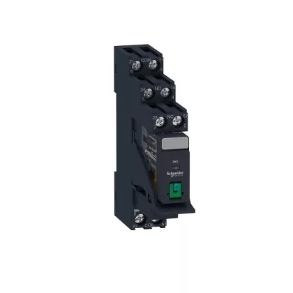   SCHNEIDER RXG21BDPV Zelio RXG Interfész relé, 2CO, 5A, 24VDC, tesztgomb