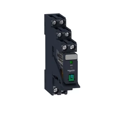 SCHNEIDER RXG22BDPV Zelio RXG Interfész relé foglalattal, 2CO, 5A, 24VDC, tesztgomb, LED SCHNEIDER RXG22BDPV Zelio RXG Interfész relé foglalattal, 2CO, 5A, 24VDC, tesztgomb, LED