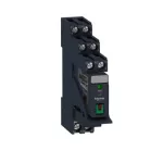   SCHNEIDER RXG22P7PV Zelio RXG Interfész relé foglalattal, 2CO, 5A, 230VAC, tesztgomb, LED