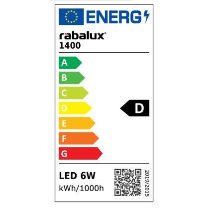   RÁBALUX 1400 Filament LED fényforrás E14 G45 6W 850 lm 4000K
