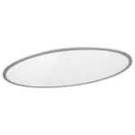   RÁBALUX 2193 Taleb, LED mennyezeti lámpa 60W, 100x60, ezüst, ovális