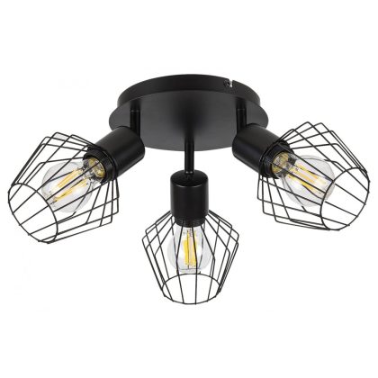 RÁBALUX 3536 Belano,Spot, E27 3x MAX 40W,fekete