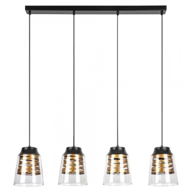 RÁBALUX 3544 Zenaida, függeszték E27 4x MAX 60W,m.fekete