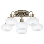   RÁBALUX 3918 Sorina, mennyezeti lámpa E14 Max. 6x40W, ant.bronz 230V