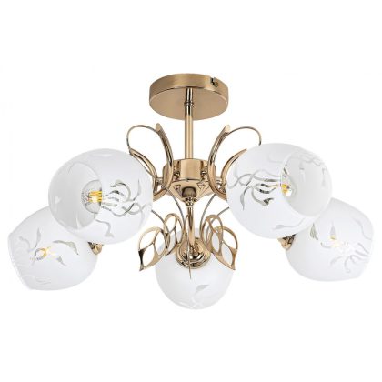 RÁBALUX 5099 Fauna, mennyezeti lámpa E27 5x MAX 40W, arany