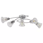   RÁBALUX 5304 Hestia, mennyezeti lámpa E14 5x MAX 40W, króm