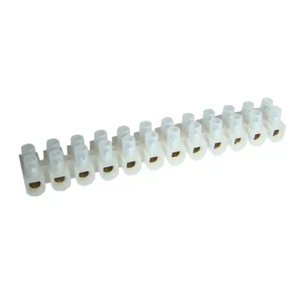 TRACON S10A-U Flexibilis sorozatkapocs, U profil, 12 tag, natúr 6mm2, 450VAC, 40A, PE
