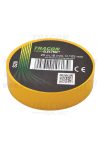 TRACON S20 Szigetelőszalag, sárga 20m×18mm, PVC, 0-90°C, 40kV/mm, 10 db/csomag