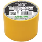   TRACON S50 Szigetelőszalag, sárga 20m×50mm, PVC, 0-90°C, 40kV/mm