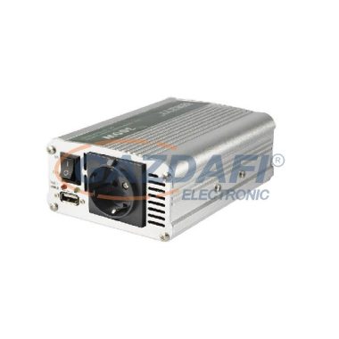 SAL SAI600USB Feszültségátalakító, USB aljzat, 300/600W, 12V
