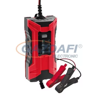 WORCRAFT akkumulátor töltő, 2.0A, 6V / 12V, IP65, 60Ah, LED kijelzővel