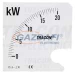 TRACON SCALE-45-W-4-60 Skálalap W45S-400/4 műszerhez