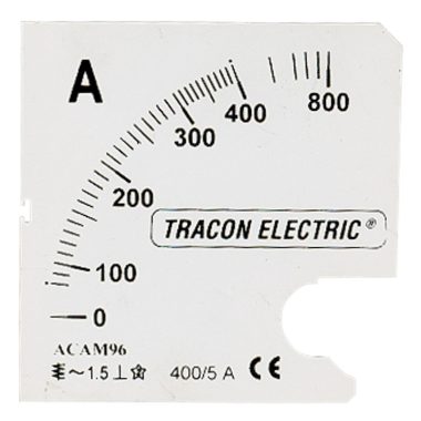 TRACON SCALE-AC48-40/5A Skálalap ACAM48-5 alapműszerhez 0 - 40 (80) A