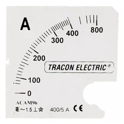   TRACON SCALE-AC72-200/5A Skálalap ACAM72-5 alapműszerhez 0 - 200 (400) A