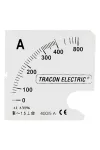 TRACON SCALE-DC96-100/75MV Skálalap DCVM-96B alapműszerhez 0 - 100 A