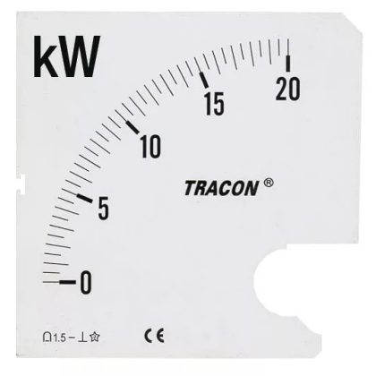 TRACON SCALE-W72-4-24 Skálalap W72-400V/4 műszerhez