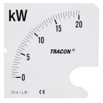   TRACON SCALE-W72/4-3200 Skálalap W72-400V/4 műszerhez 0 - 3200 kW