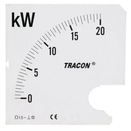 TRACON SCALE-W72-4-80 Skálalap W72-400V/4 műszerhez