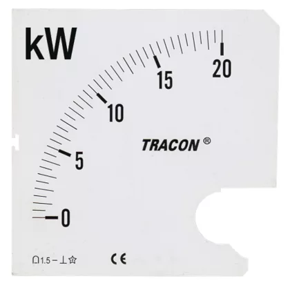 TRACON SCALE-W96/4-120 Skálalap W96-400V/4 műszerhez 0 - 120 kW
