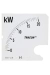 TRACON SCALE-W96/4-2000 Skálalap W96-400V/4 műszerhez 0 - 2000 kW