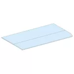   SCHNEIDER 01039 G rendszer IP 30 tartólemez csatornához, Sz=300 mm