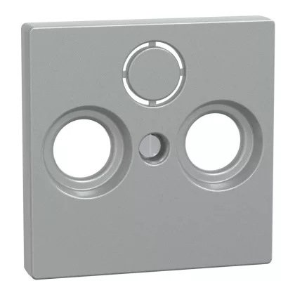   SCHNEIDER 297560 MERTEN Antenna csatlakozó fedlap, 3 kimenettel, felirat nélkül, System-M, alumínium