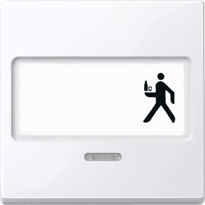   SCHNEIDER 434725 MERTEN Feliratozható billentyű, jelzőfényes funkciókhoz, System-M, aktív fehér, antibakteriális