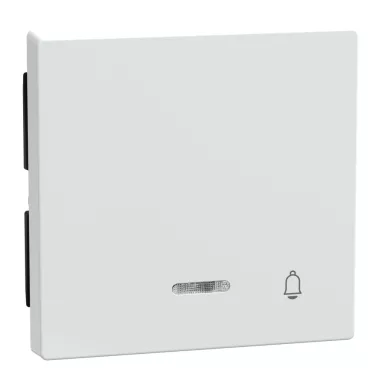 SCHNEIDER 435825 MERTEN Billentyű, csengőjellel, jelzőfényes funkciókhoz, System-M, aktív fehér, antibakteriális