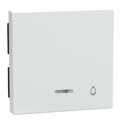   SCHNEIDER 435825 MERTEN Billentyű, csengőjellel, jelzőfényes funkciókhoz, System-M, aktív fehér, antibakteriális