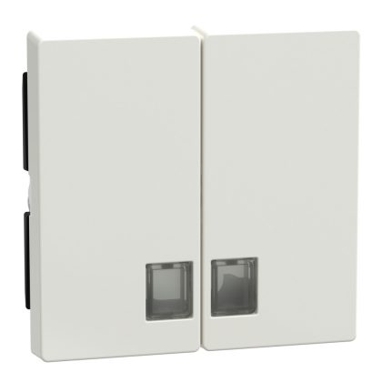 SCHNEIDER 438519 MERTEN Dupla billentyű, átlátszó fényjelző ablakokkal, System-M, polárfehér