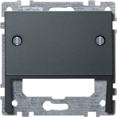 SCHNEIDER 464614 MERTEN Fedél, kommunikációs betétekhez, System-M, antracit