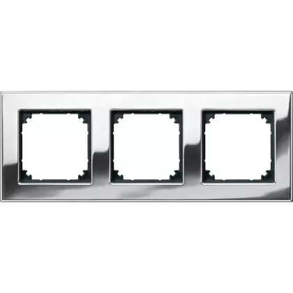  SCHNEIDER 475339 MERTEN M-Elegance hármas keret, króm (fém)