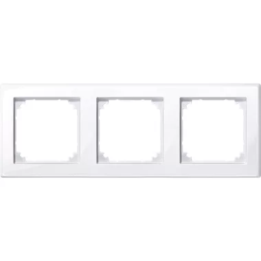 SCHNEIDER 478325 MERTEN M-Smart hármas keret, aktív fehér (antibakteriális)