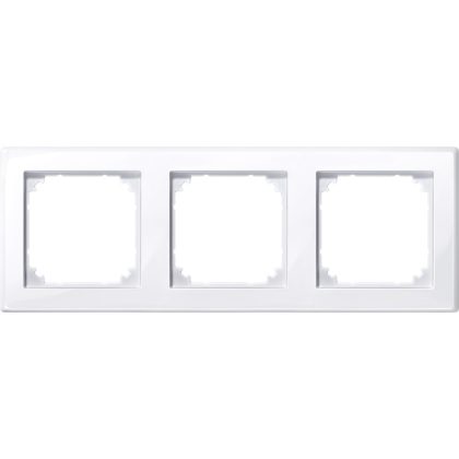   SCHNEIDER 478325 MERTEN M-Smart hármas keret, aktív fehér (antibakteriális)