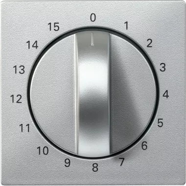 SCHNEIDER 539060 MERTEN Burkolat, időkapcsolóhoz (15p), System-M, alumínium