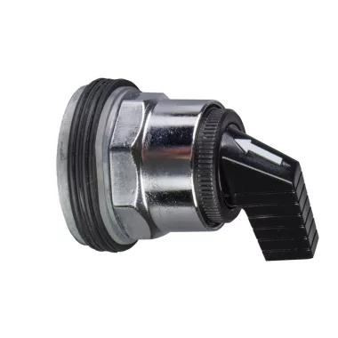 SCHNEIDER 9001KS88FB Selector switch head, Harmony 9001K, metal, long handle, black, 30mm, 4 positions, stay put