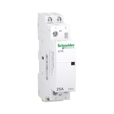 SCHNEIDER A9C40225 ACTI9 iCTK kontaktor, 25A, 2NO, 250VAC