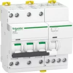   SCHNEIDER A9DC4725 ACTI9 iCV40 áramvédős kismegszakító, A osztály, 3P-N, C, 25A, 30mA, 10kA