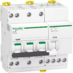   SCHNEIDER A9DE7716 ACTI9 iCV40 áramvédős kismegszakító, AC osztály, 3P-N, C, 16A, 300mA