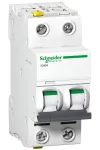 SCHNEIDER A9F07206 ACTI9 iC60H circuit breaker, 2P, C, 6A