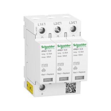 SCHNEIDER A9L16382 ACTI9 iPRF1 túlfeszültség-korlátozó, 12.5r, 3P