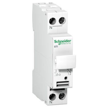 SCHNEIDER A9N15646 ACTI9 STI olvadóbiztosítós szakaszolókapcsoló, 1P-N, 25A, 10.3x38mm
