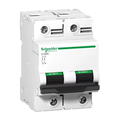 SCHNEIDER A9N18412 ACTI9 C120H kismegszakító, 2P, B, 63A