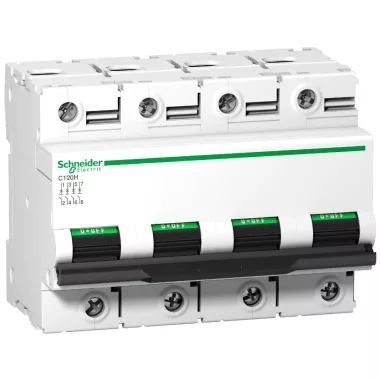 SCHNEIDER A9N18523 ACTI9 C120H kismegszakító, 4P, D, 80A