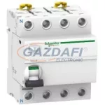   SCHNEIDER A9R70463 ACTI9 iID K áram-védőkapcsoló, AC osztály, 4P, 63A, 30mA (Fi-relé)